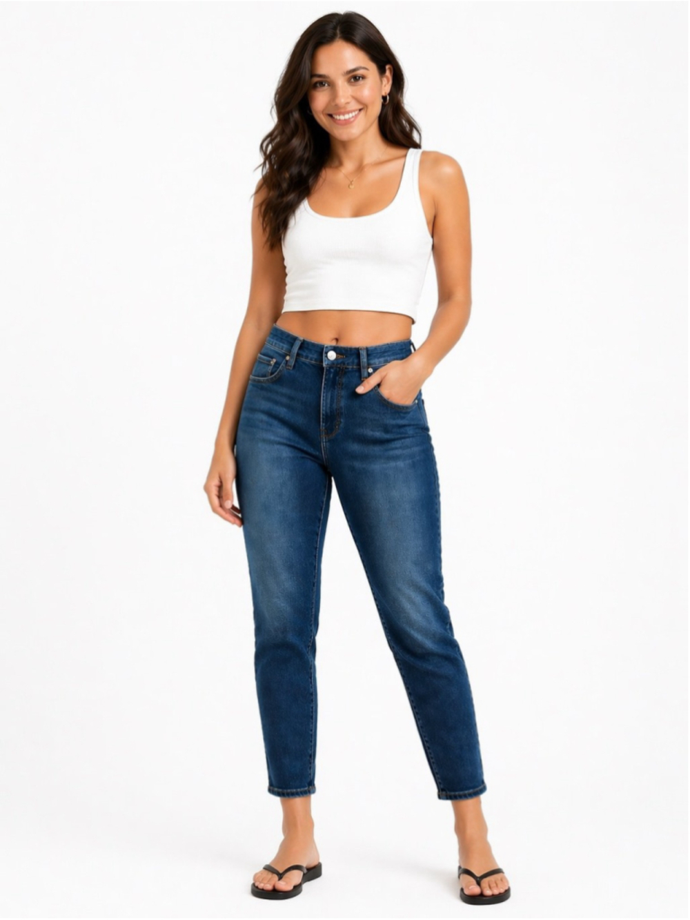 Good American Indigo High-Rise Skinny Jeans
